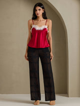 [Vin] SilkSilky-DK Spaghetti Strap V Neck Camisole Top 005