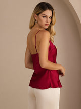 [Vin] SilkSilky-DK Sleeveless V Neck Camisole Top 002