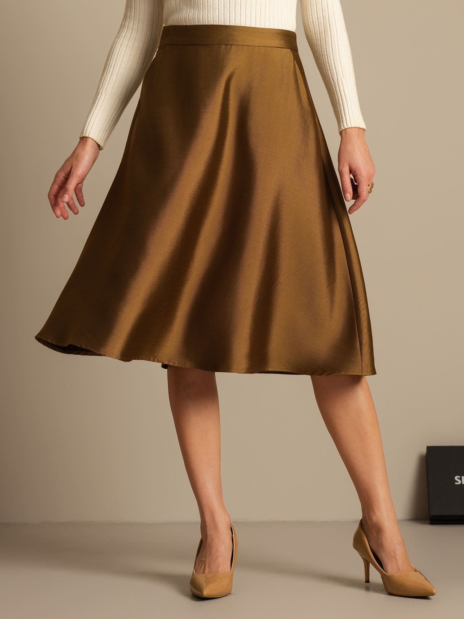 [Bronze] SilkSilky-DK 32Momme Silke Skirt 003,