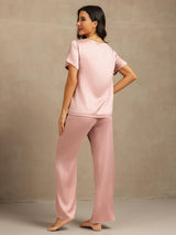 [Ferskenhud] SilkSilky-DK 19Momme Dame Pyjamas 002