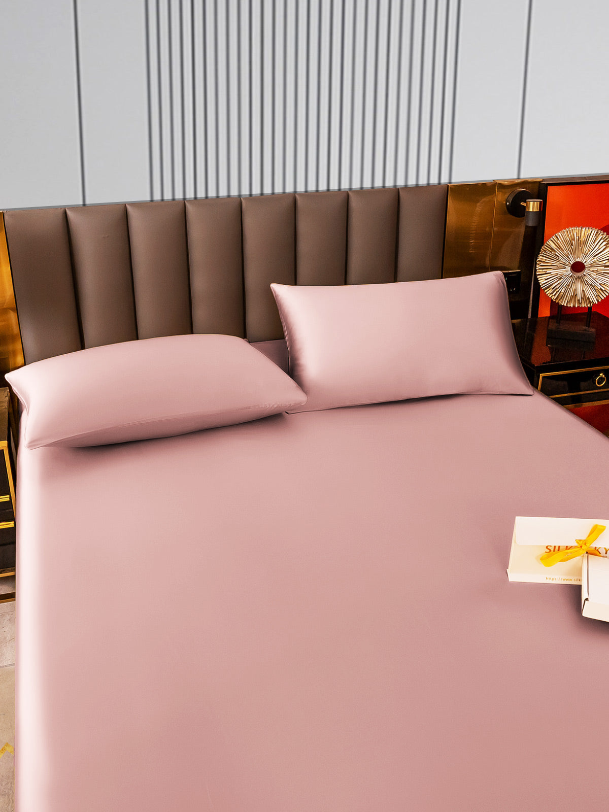 [Bleg Mauve] SilkSilky-DK 22Momme Bedding Set 003