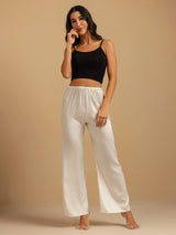 [Hvid] SilkSilky-DK 19Momme Women's Sleep Pants 005