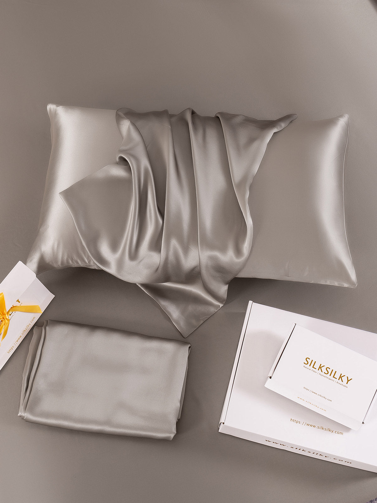 [Mørkegrøn] SilkSilky-DK 22Momme Pillowcase 005