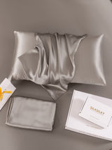 [Grå] SilkSilky-DK 19Momme Pillowcase 006