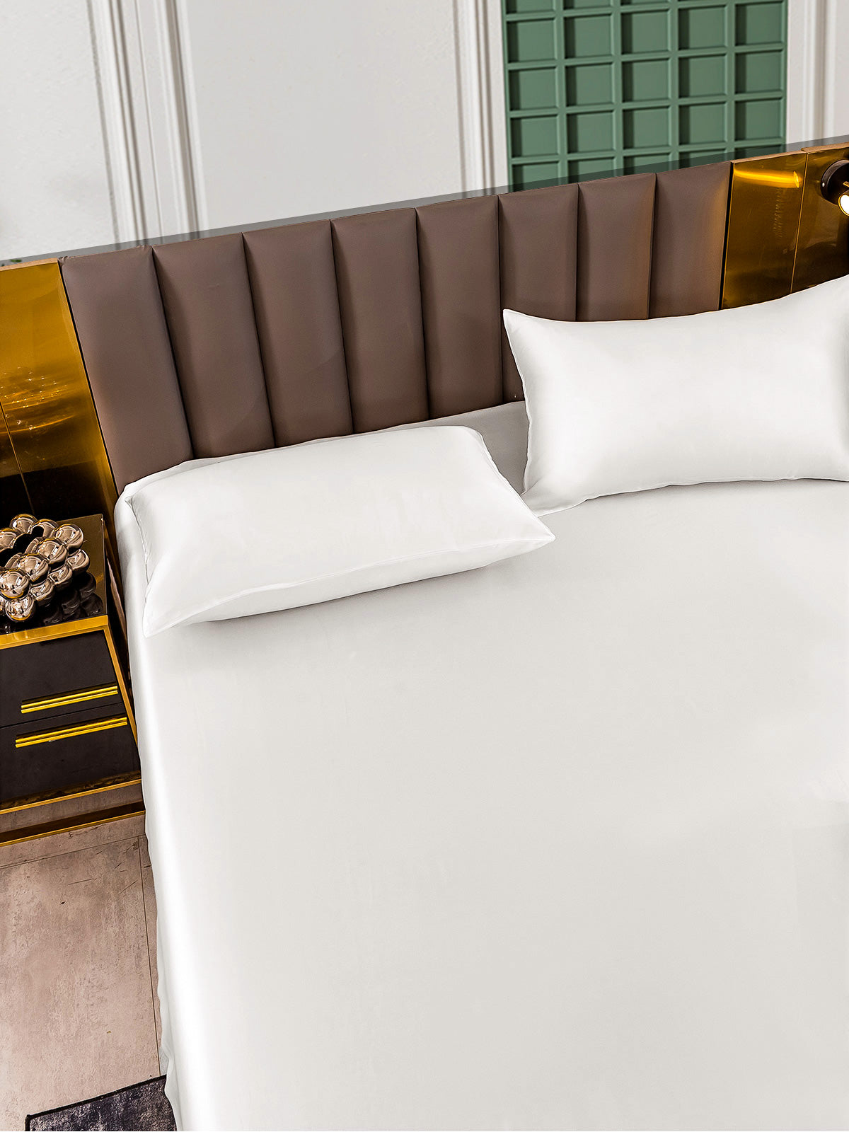 [Hvid] SilkSilky-DK 25Momme Bedding Set 003