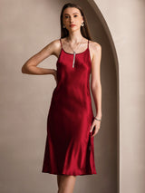[Vin] SilkSilky-DK Sleeveless Kjole 006