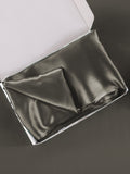 SilkSilky-DK-22Momme-Pure-Silk-Pillowcase-Mørkegrå-005