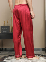 [Rød] SilkSilky-DK Mens Sleep Bottoms 002,