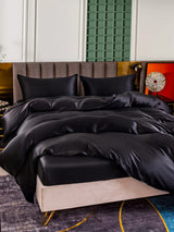 [Sort] SilkSilky-DK 25Momme Sengesæt 003