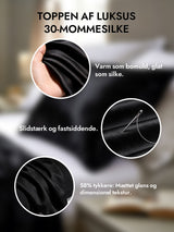 [Sort] SilkSilky-DK 30Momme Pudebetræk 002