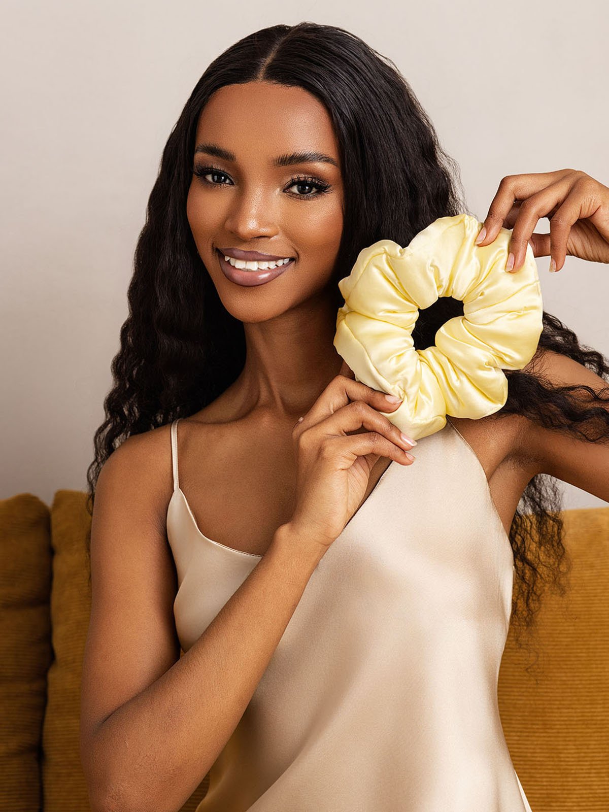 [Gul] SilkSilky-DK Silke Scrunchie 003