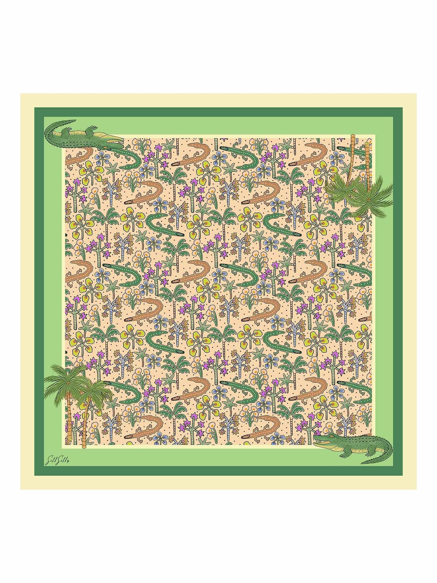 [Sandkrokodille] SilkSilky-DK Scarf 001