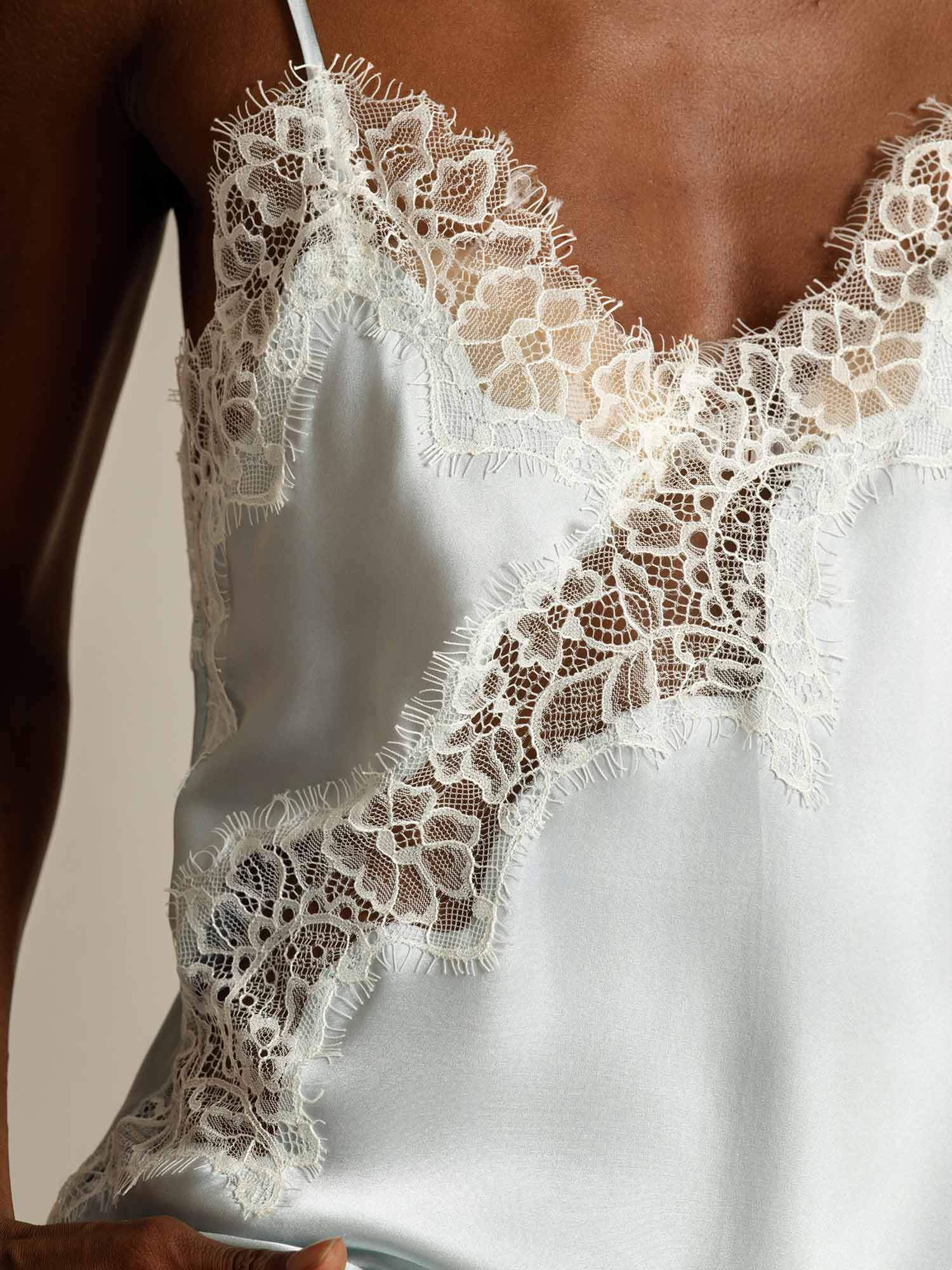 [Lyseblå] SilkSilky-DK Silke Camisoles 004