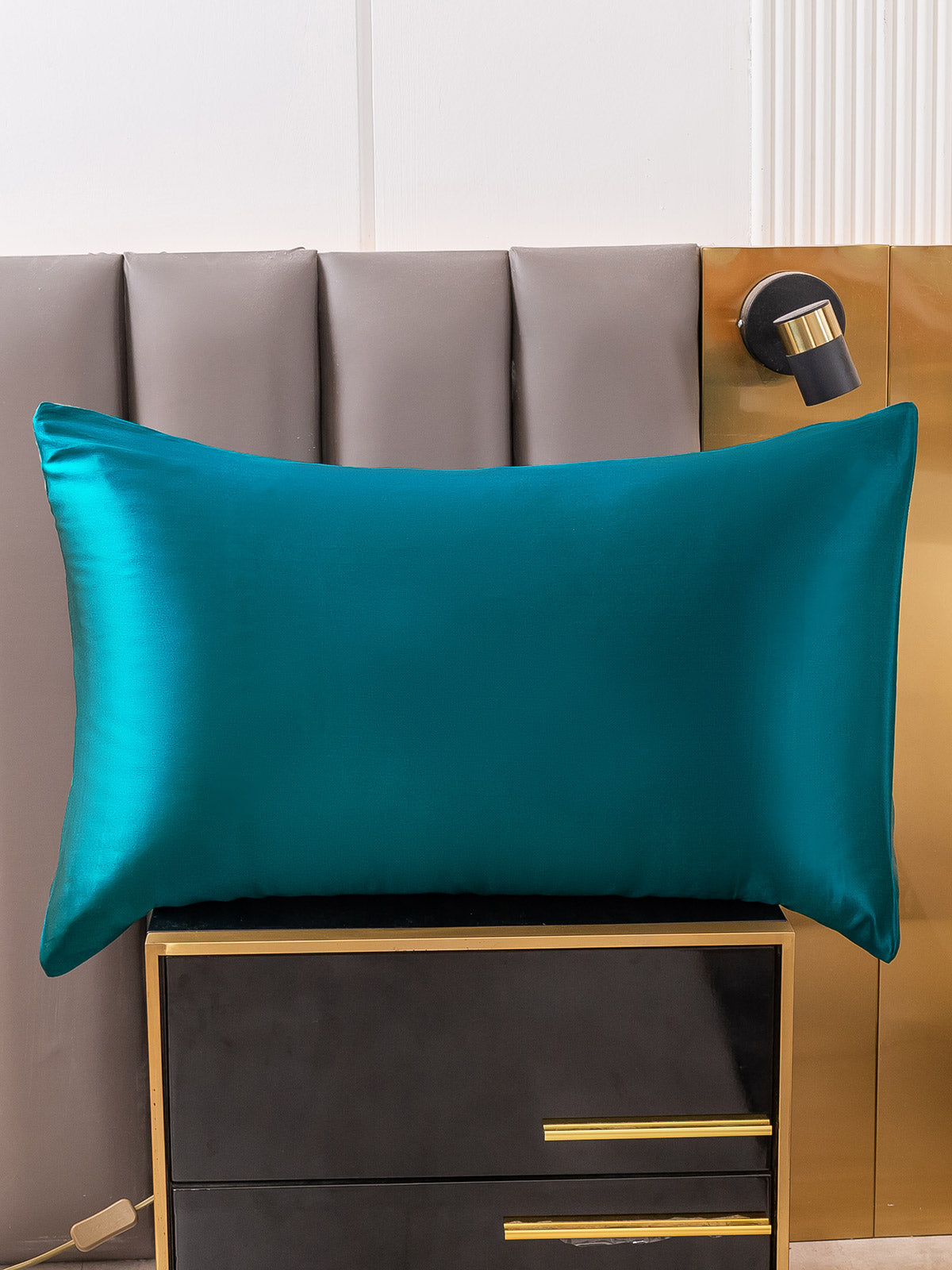 [Blågrøn] SilkSilky-DK 22Momme Pillowcase 001