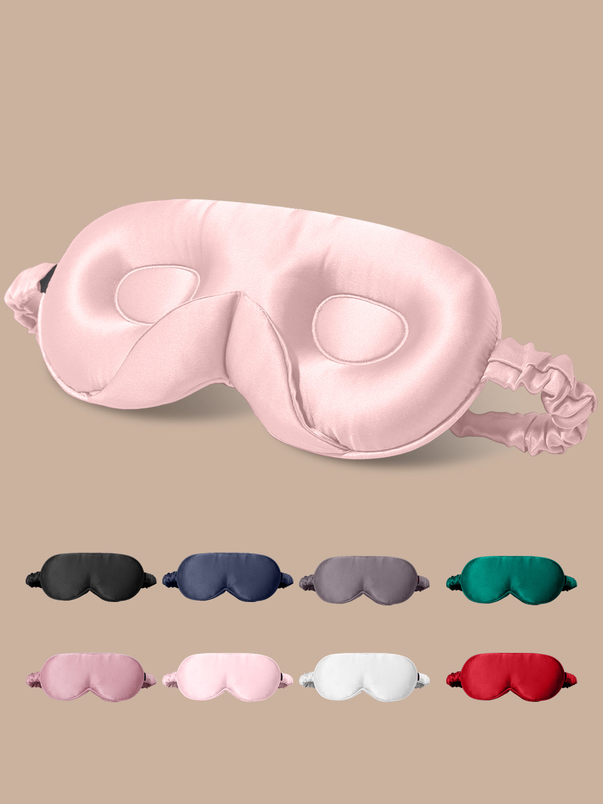 [Lyserød] SilkSilky-DK Silke Eye Mask 001