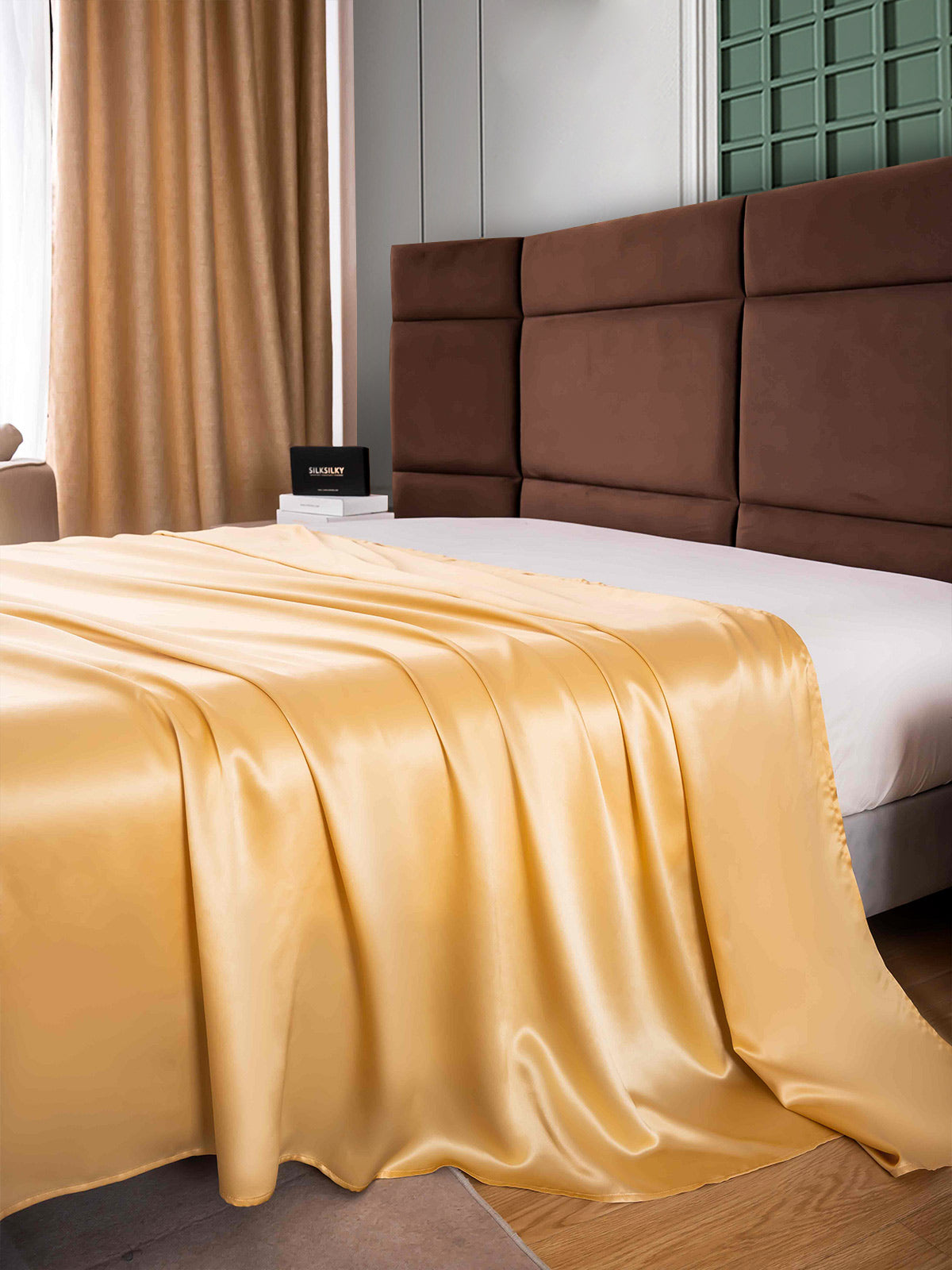 [Champagne] SilkSilky-DK 25Momme Sheet 004