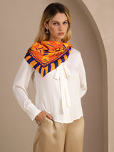 [Orange Hund] SilkSilky-DK Scarf 005