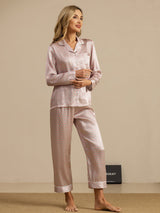 [Pink Hjerte Geo] SilkSilky-DK Dame Pyjamas 005