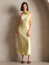 [Lysegul] SilkSilky-DK Sleeveless Halter Kjole 005