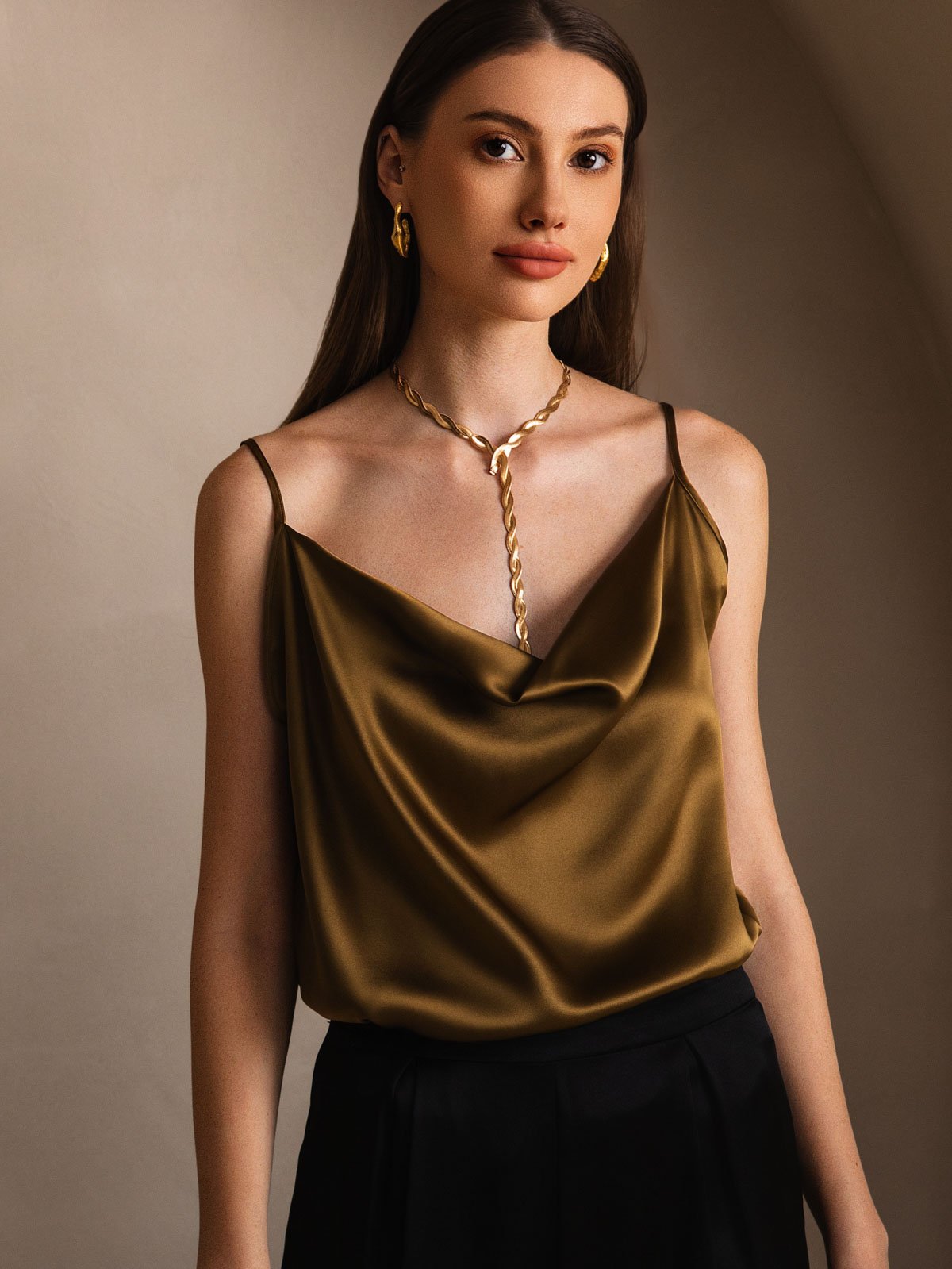 [Brun] SilkSilky-DK 19Momme Silke Camisoles 003