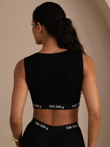[Sort] SilkSilky-DK Sleeveless Crew Neck Camisole Top 002