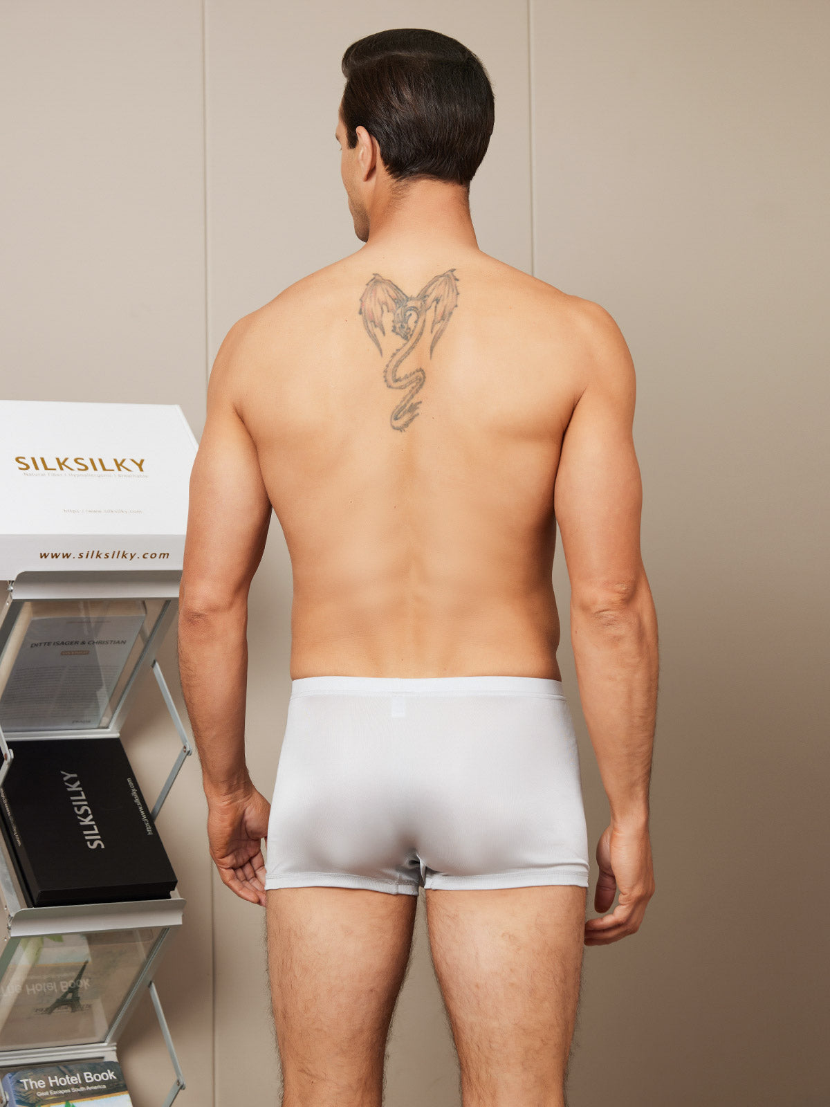 [Grå] SilkSilky-DK Mens Underwear 002