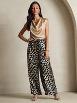 [Leopard] SilkSilky-DK Womens Pants 001,