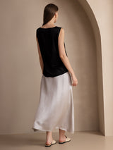 [Sort] SilkSilky-DK Sleeveless Round Neck Camisole Top 004