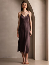 [Kaffe] SilkSilky-DK Sleeveless V Neck Kjole 001
