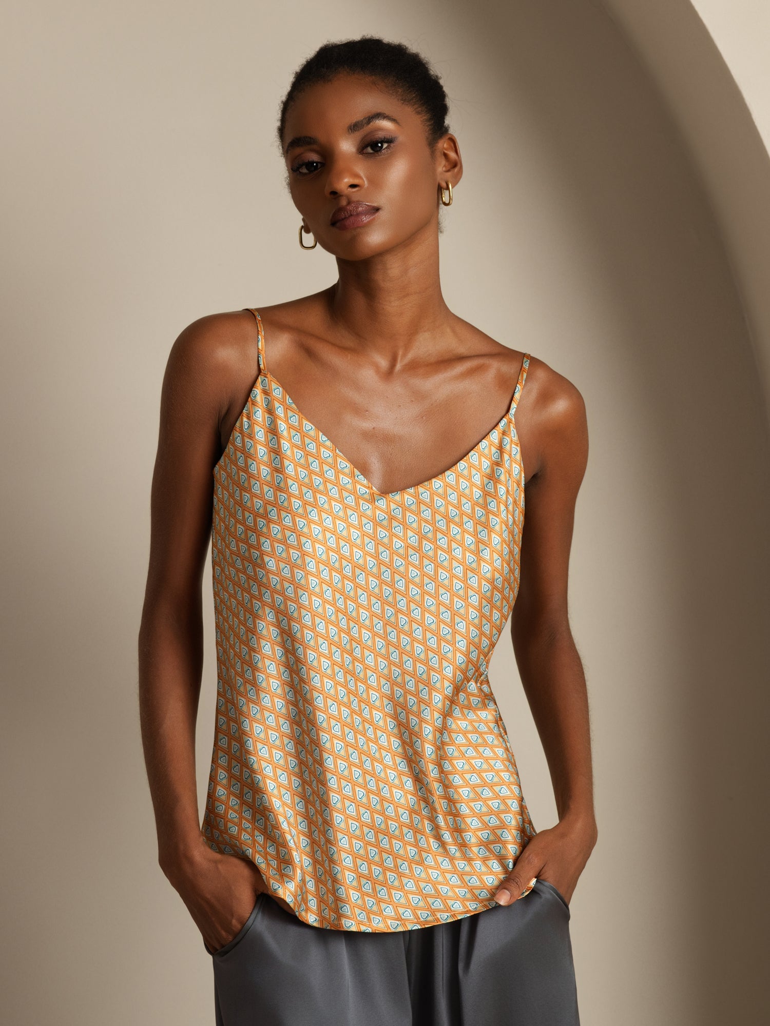 [Blomster] SilkSilky-DK Camisoles 001