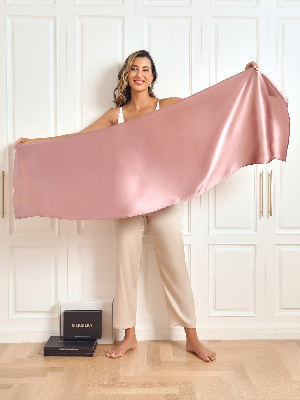 SilkSilky-DK Scarf BlegMauve 009