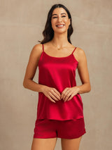 [Vin] SilkSilky-DK 19Momme Silke Spaghetti Rem Camisole Set 003