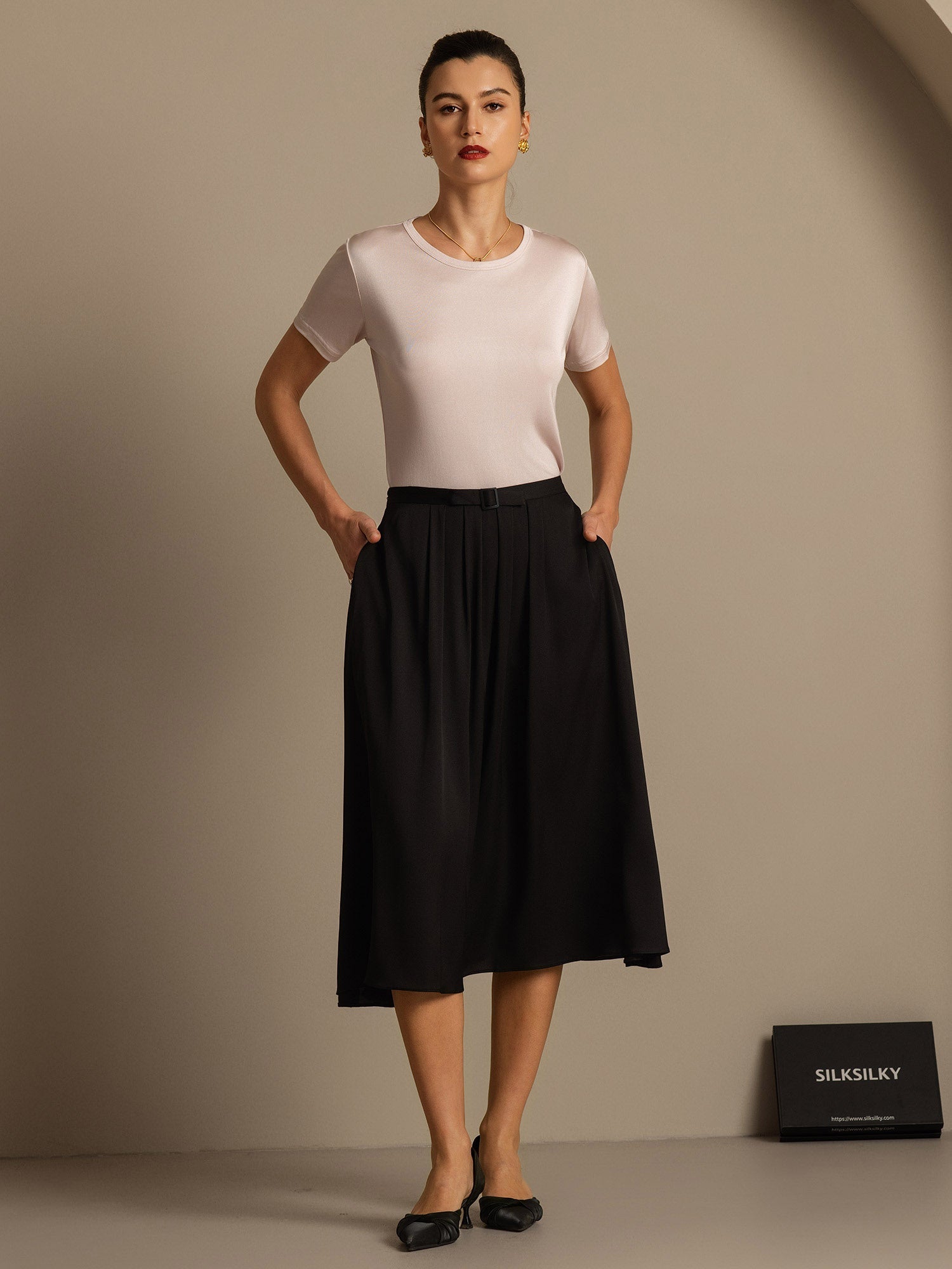 [Lys Pink] SilkSilky-DK Womens T-Shirt 007,