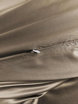 [Kaki] SilkSilky-DK 19Momme Sengesæt 005