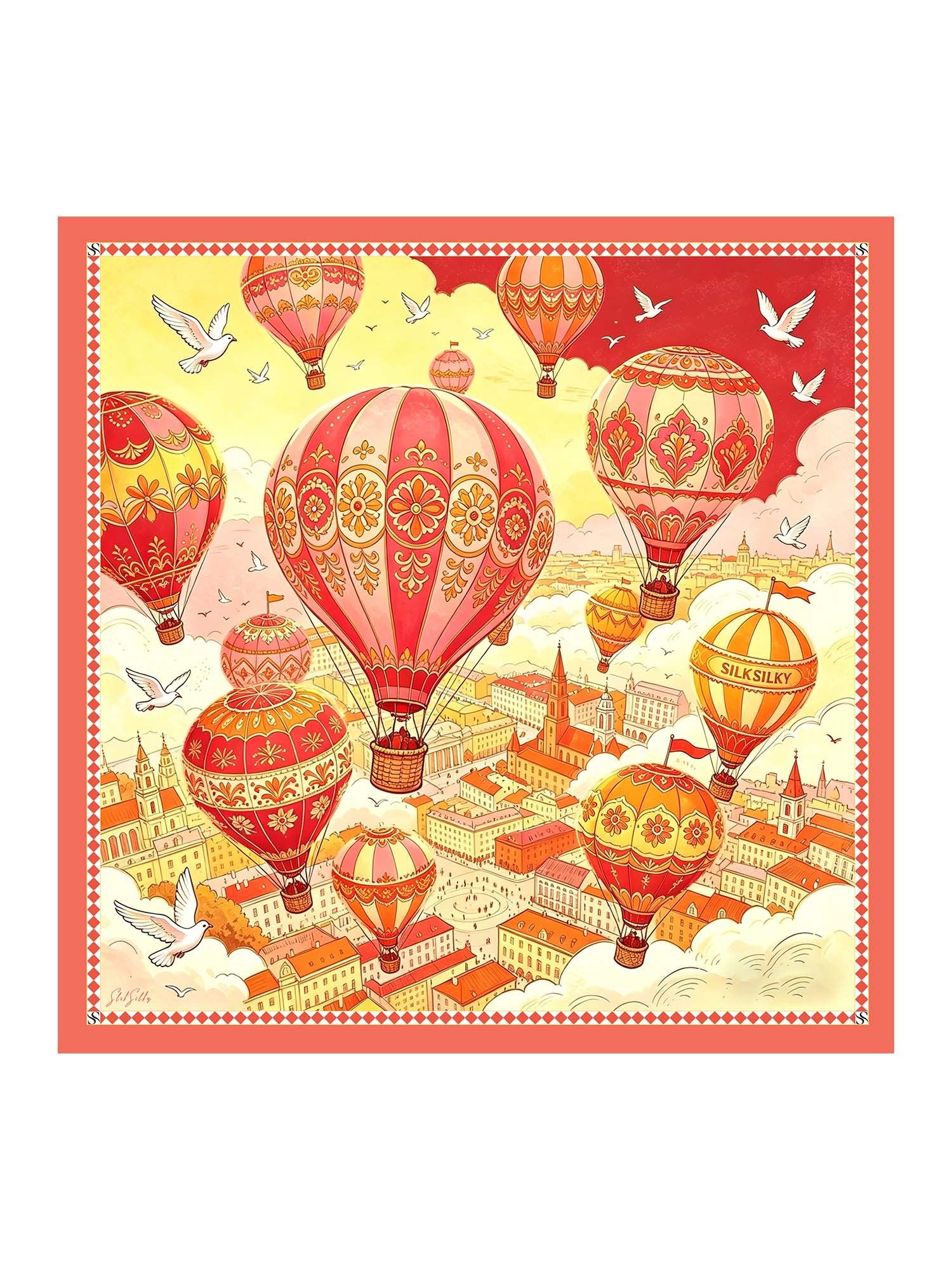 [Gul Ballon] SilkSilky-DK Scarf 001