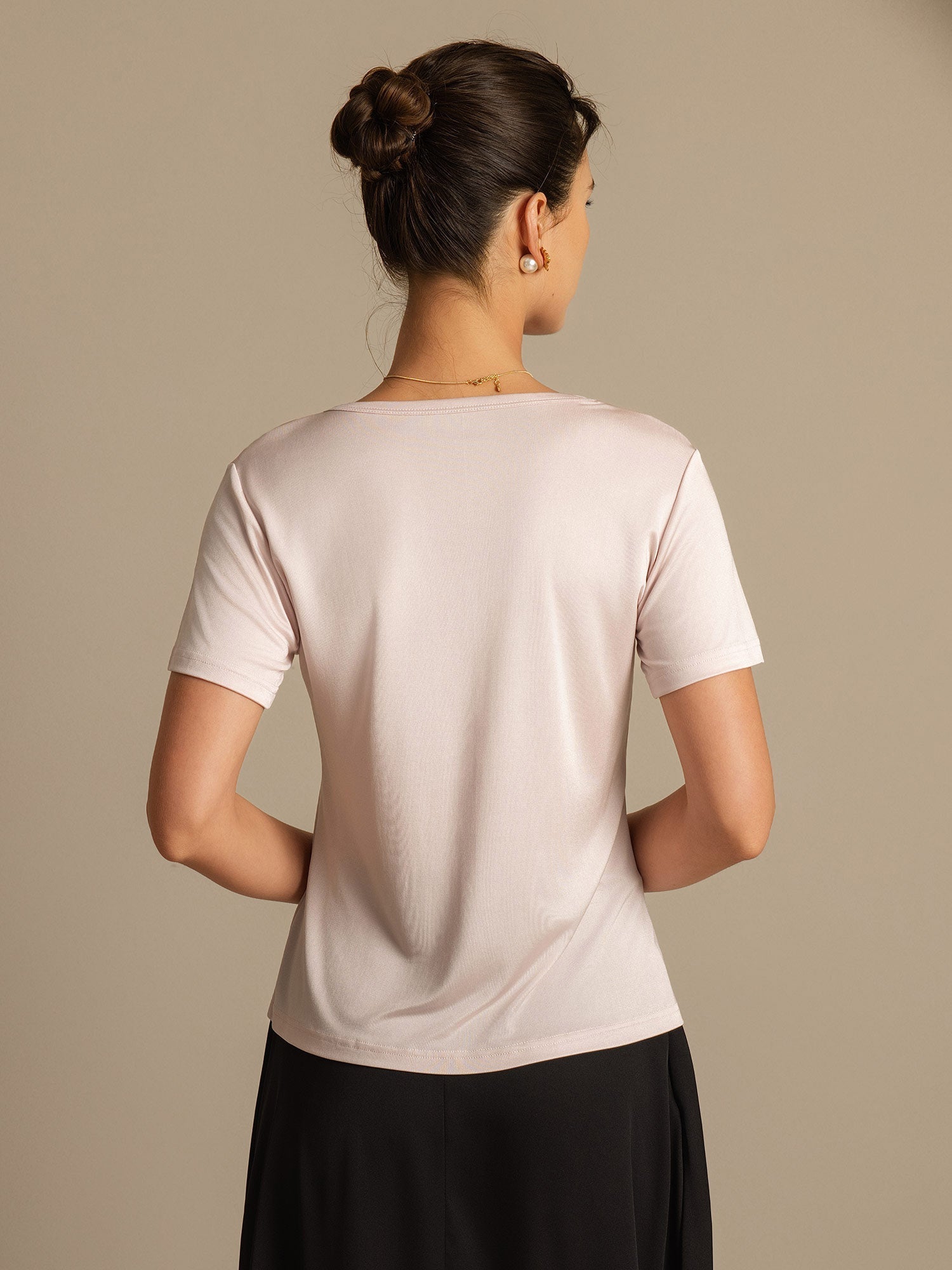 [Lys Pink] SilkSilky-DK Womens T-Shirt 002,