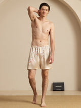 [Champagne] SilkSilky-DK 19Momme Mens Sleep Bottoms 007