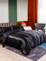 [Sort] SilkSilky-DK 25Momme Sengesæt 002