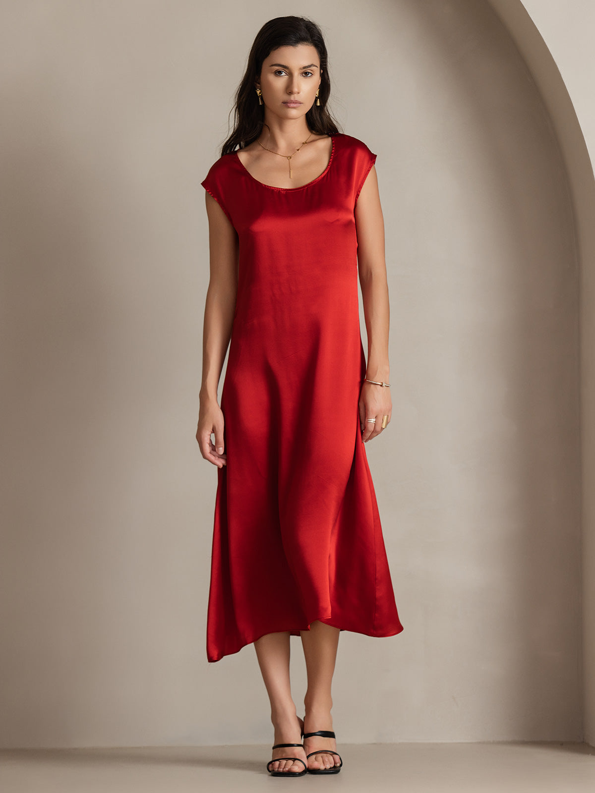 [Vin] SilkSilky-DK 19Momme Silke Dress 003