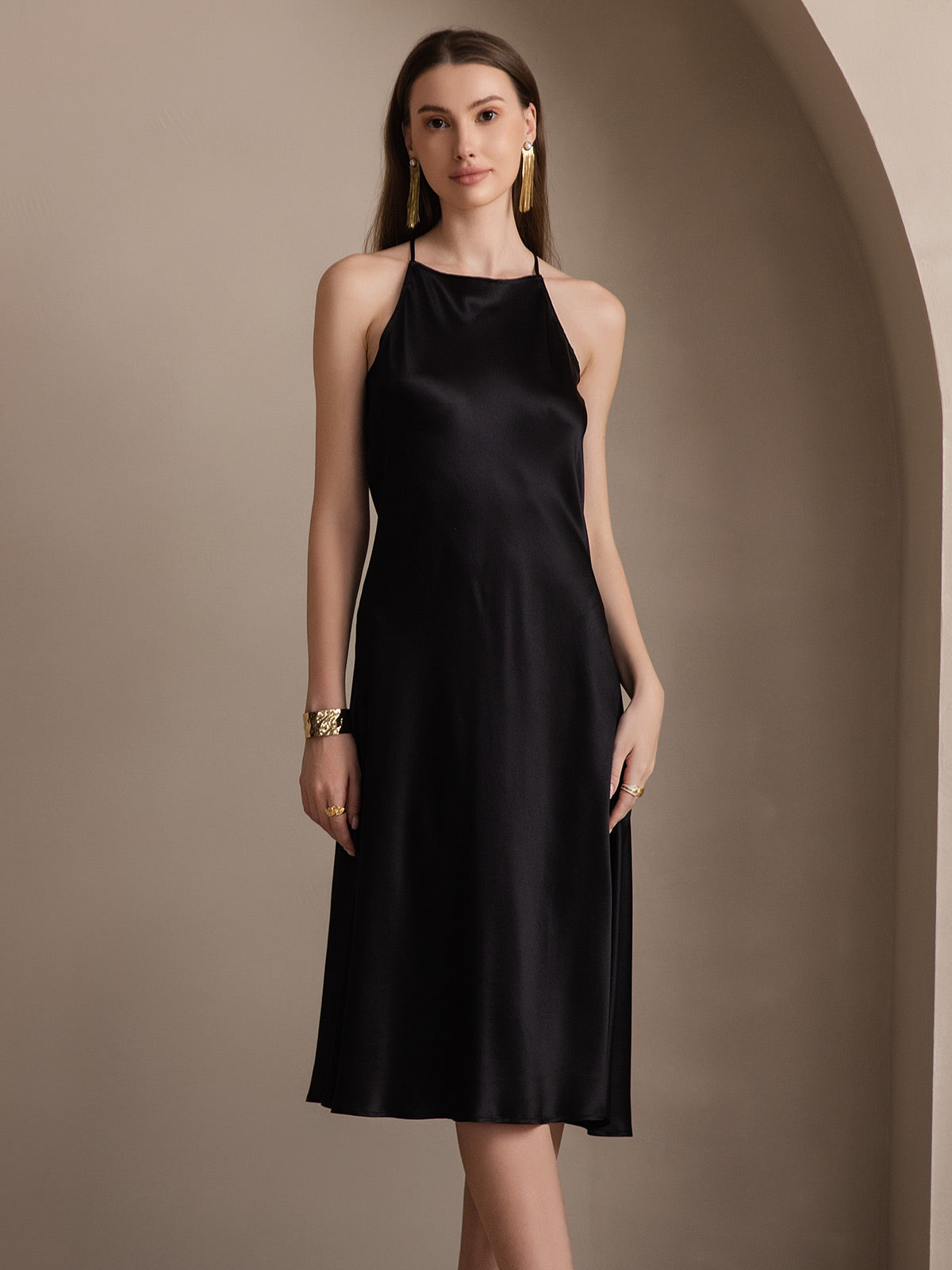 SilkSilky-DK-19Momme-Silke-Sleeveless-Dress-Sort-004