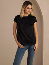[Sort] SilkSilky-DK Short Sleeve Blouse 003