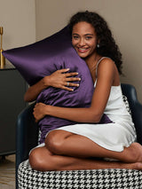 [Mørke Lilla] SilkSilky-DK 30Momme Pure Silk Pillowcase 001