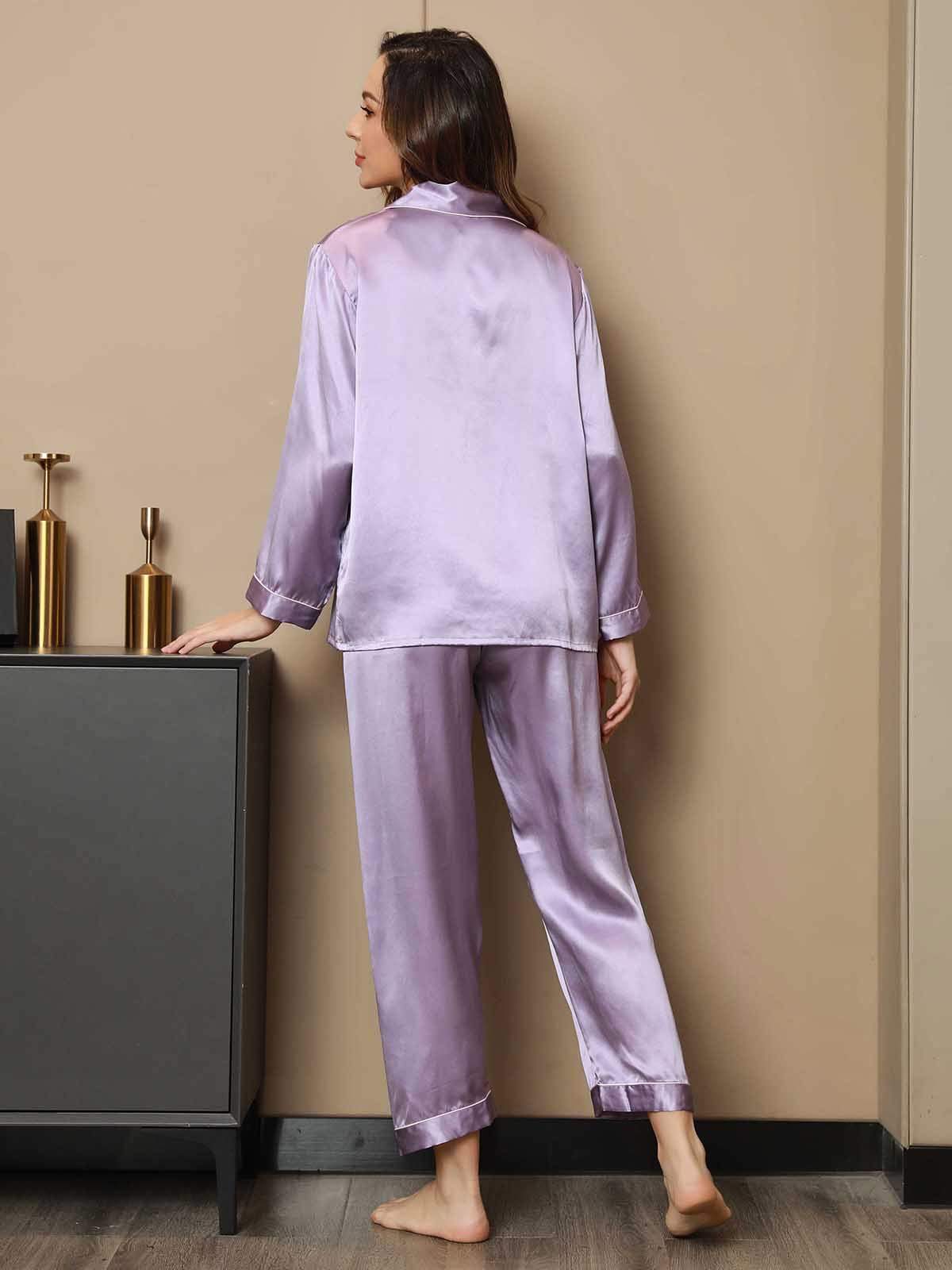 [Lavendel] SilkSilky-DK Womens Pajamas 002