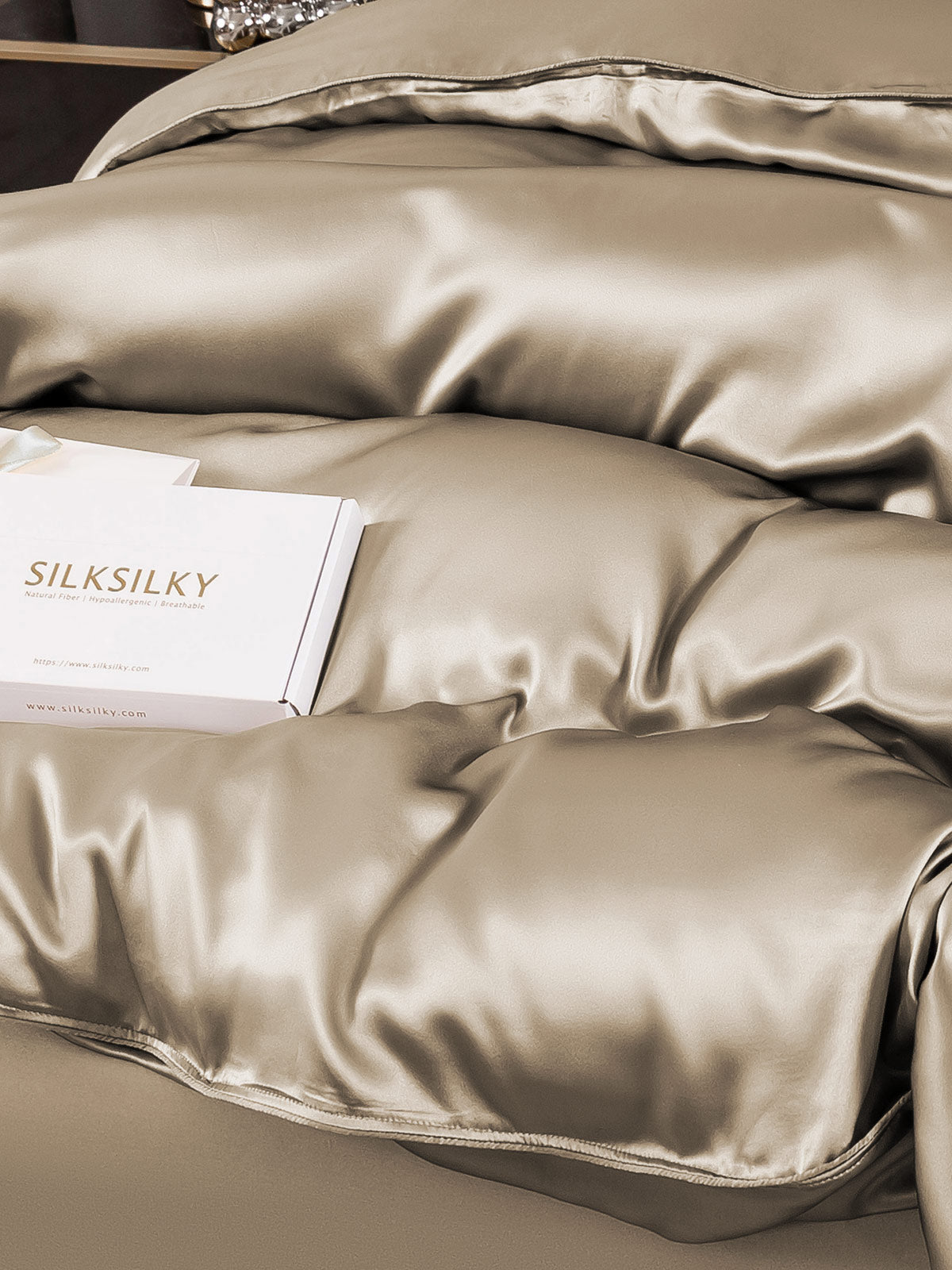 [Kaki] SilkSilky-DK 19Momme Duvet Cover 005