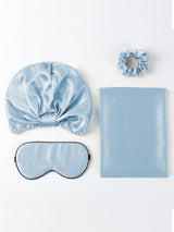 [Lyseblå] SilkSilky-DK 19Momme Pillowcase Set 005