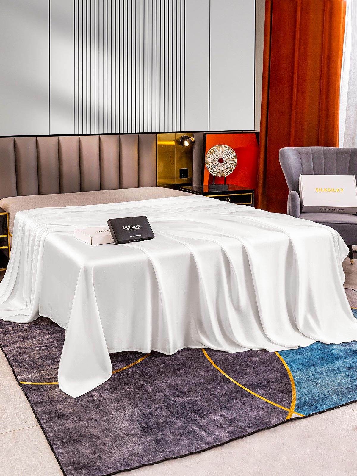 [Hvid] SilkSilky-DK 22Momme Ark 002