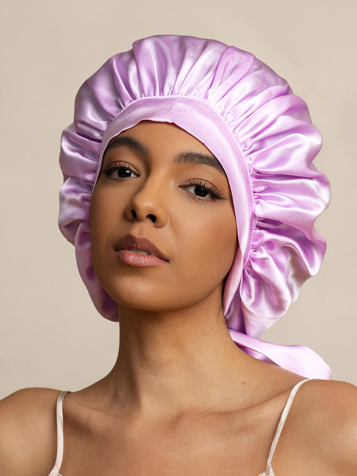 [Lavendel] SilkSilky-DK Sleep Cap 001