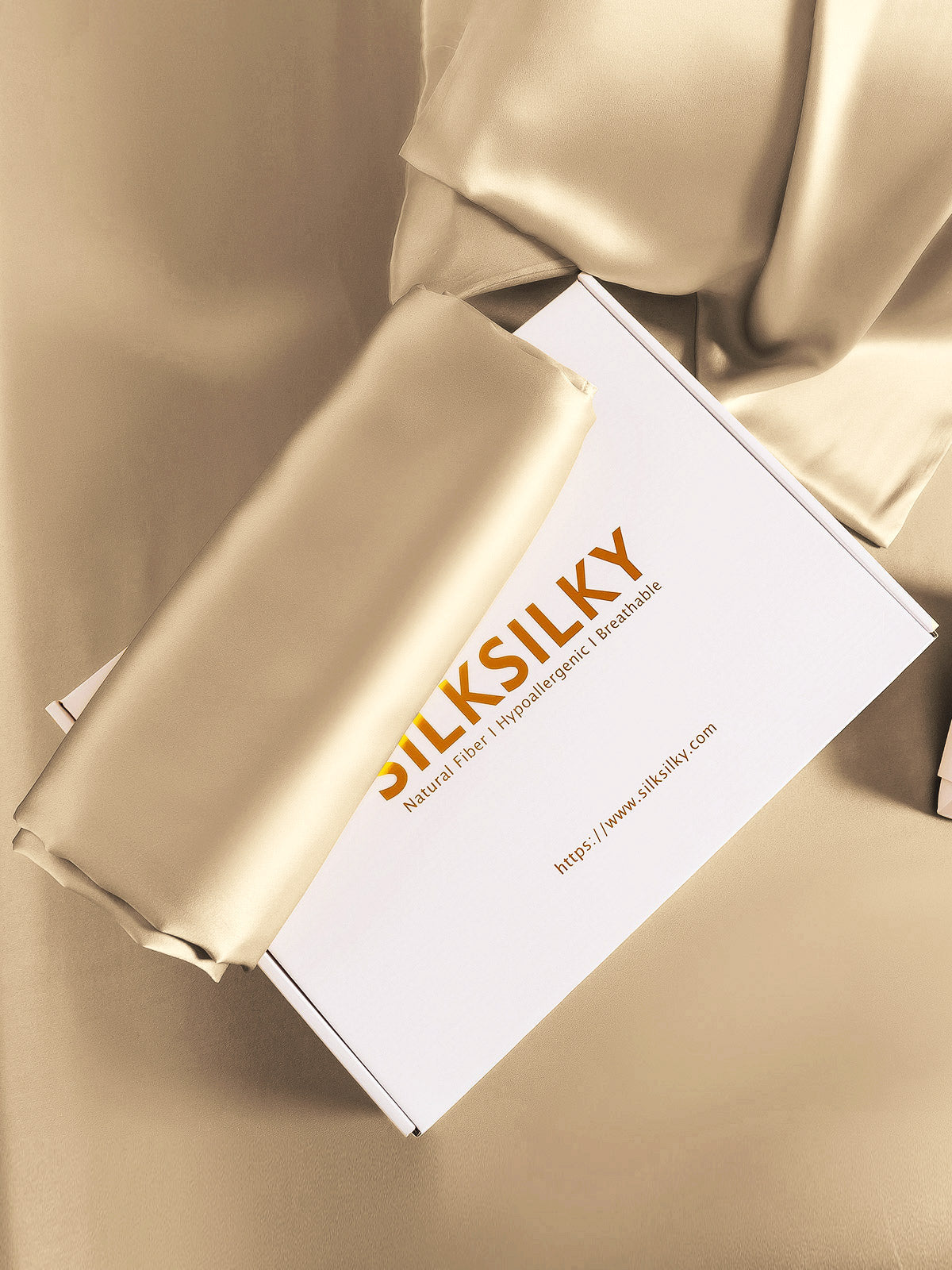 [Beige] SilkSilky-DK 22Momme Pillowcase 005