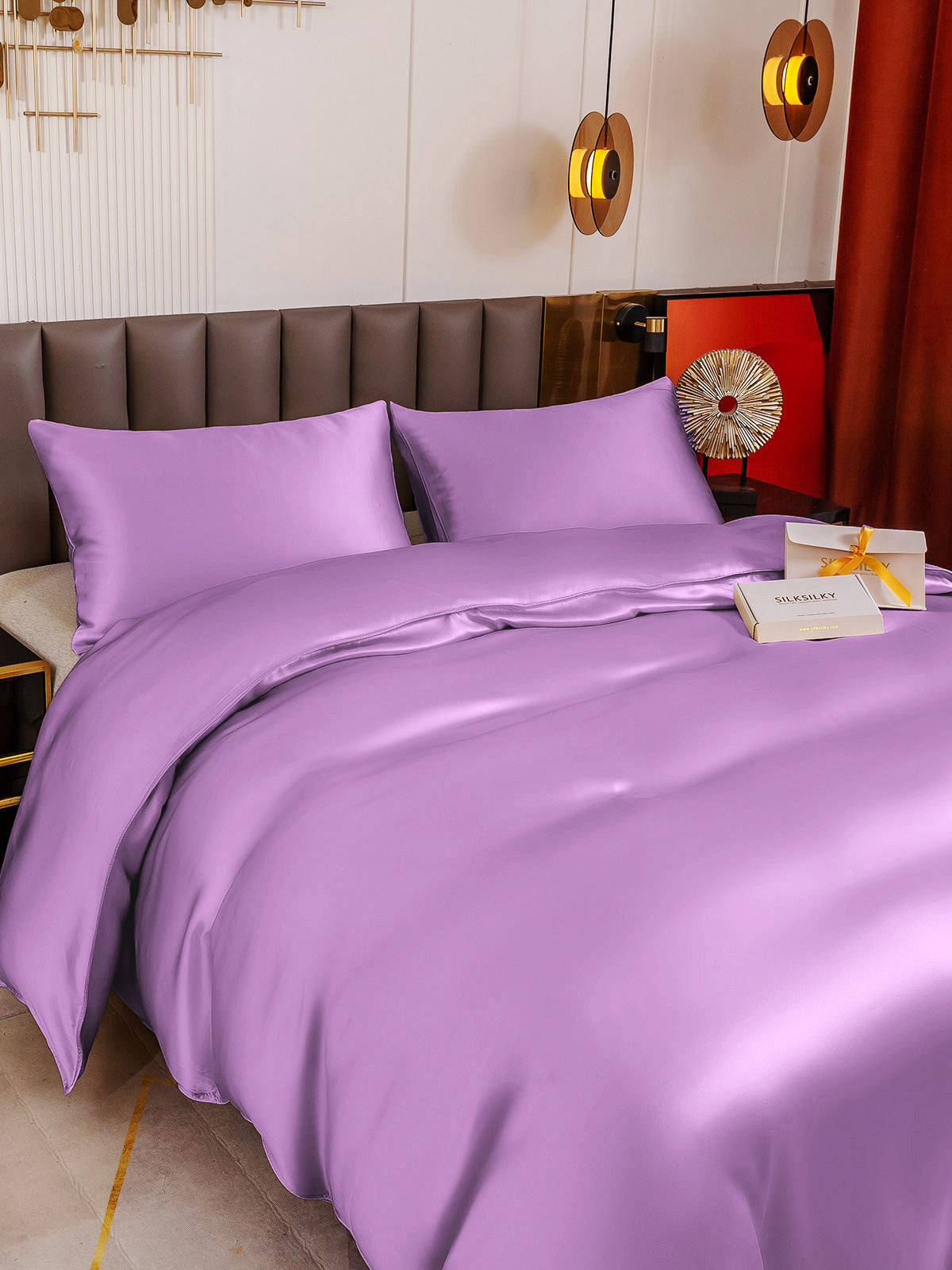 [Lavendel] SilkSilky-DK 19Momme Bedding Set 004