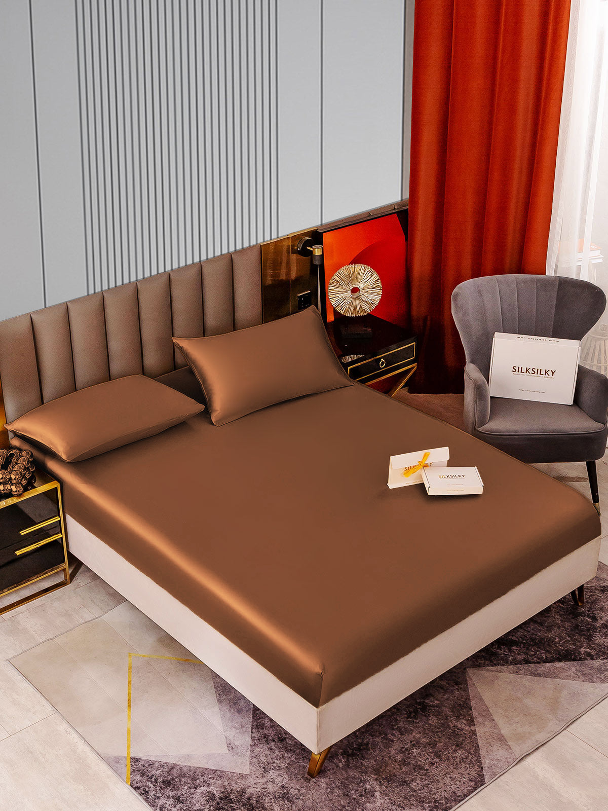 [Kaffe] SilkSilky-DK 22Momme Bedding Set 002
